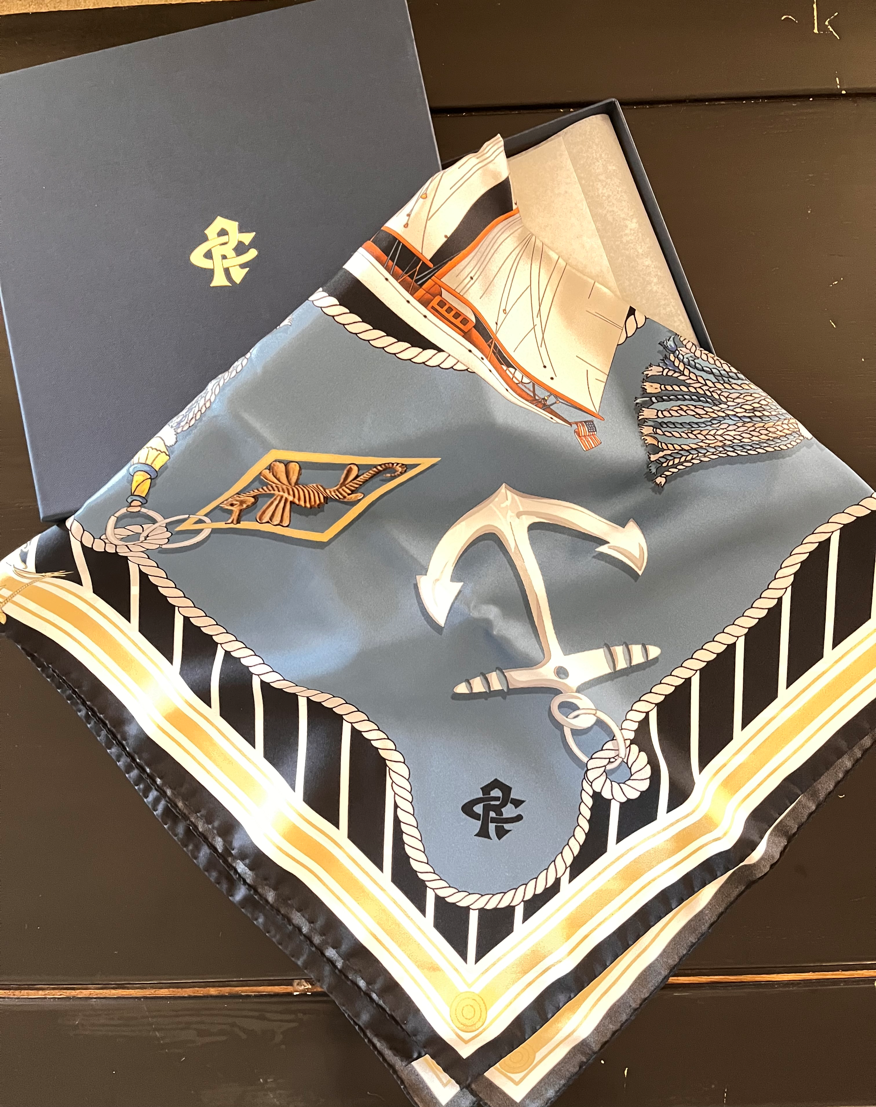 River Club Silk Scarf